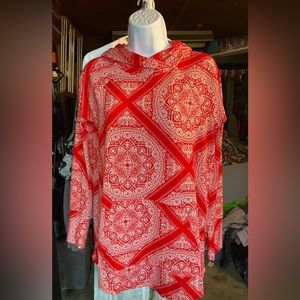 🧡4 items for $15 - NWOT beautiful LuLa Roe long sleeve hooded shirt 042